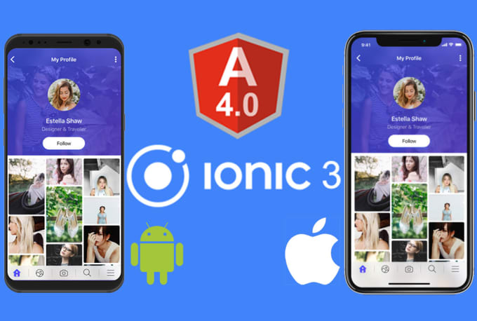 I will develop ios and android apps in ionic 4 or react native or flutter