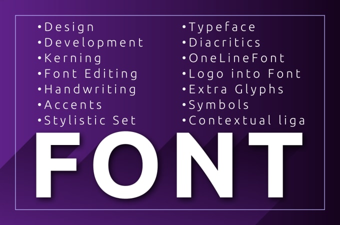 I will develop your own font design ttf or otf