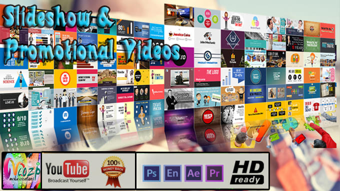 I will do amazing slideshow and video promotion