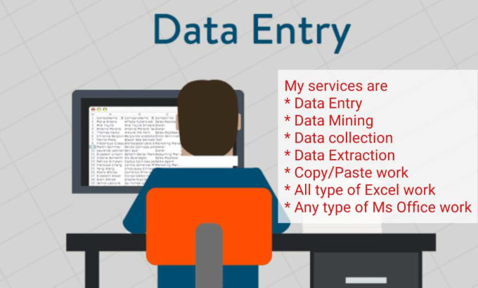 I will do data entry jobs for you