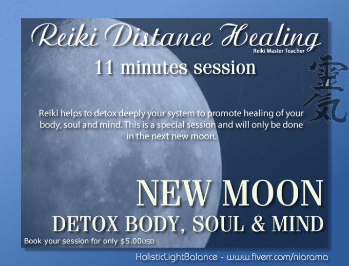 I will do reiki in new moon to detox body, soul and mind
