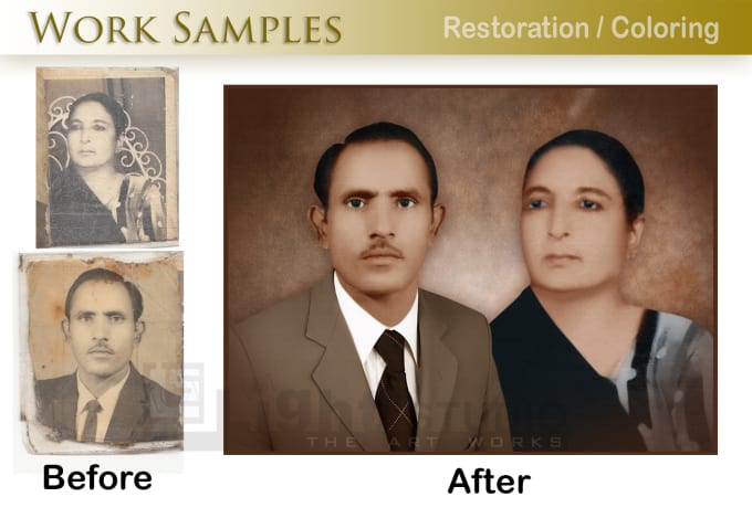 I will do retouching and restoration of pics