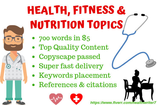 I will do SEO blog writing in health and fitness