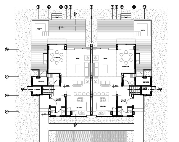 I will draw your floor plan, facade or section in a cad file