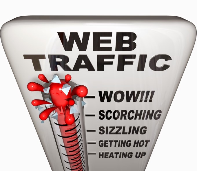 I will drive traffic to your web or blog, wordpress or landing page