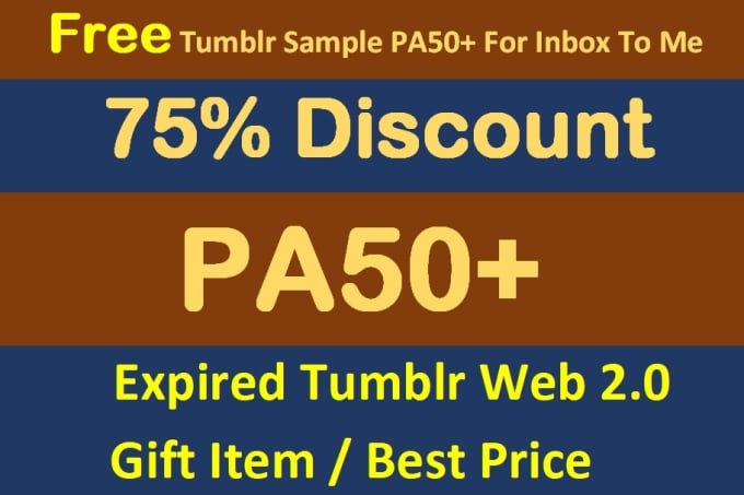 I will find and registered 50 expired tumblr blog with pa 50 plus