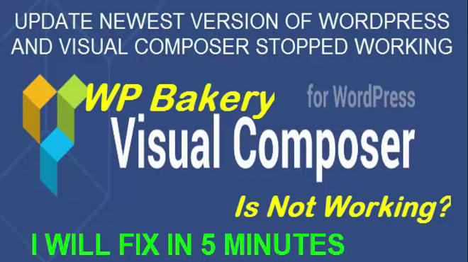 I will fix visual composer issue and design wordpress page