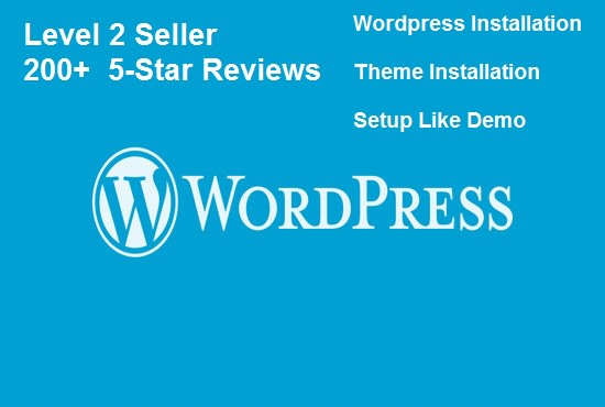 I will install any Wordpress theme and setup like demo