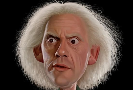 I will make a personalized doc brown birthday video or promo video