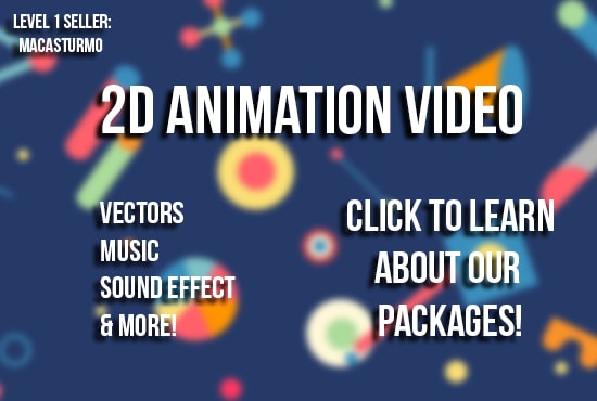 I will make a simple motion graphic video for you