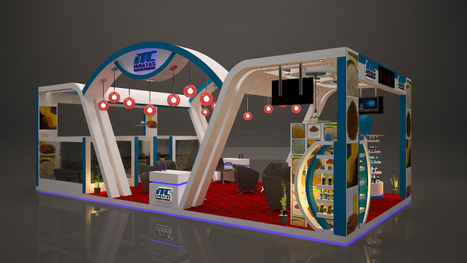 I will make exhibition stall and kiosk for your business