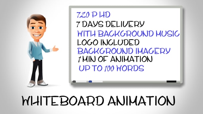 I will perfect whiteboard explainer video