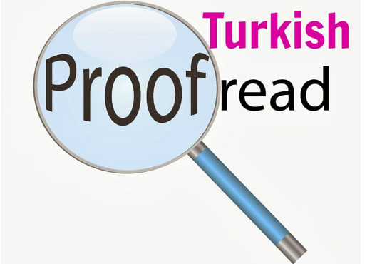 I will proofread 1000 words turkish text
