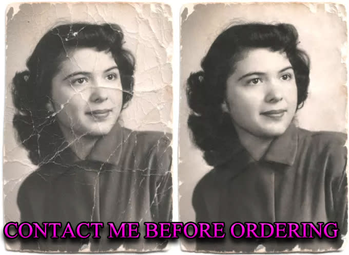 I will restore old or damaged images , image restore color