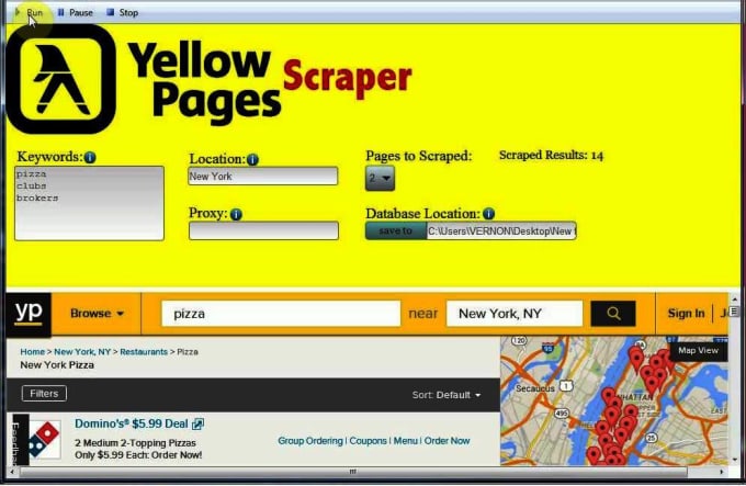 I will scrape yellow pages business data name,email,phone Etc