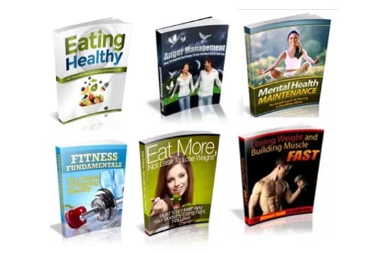 I will send 100 Health and fitness MRR ebooks