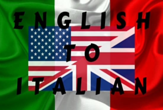 I will translate english to italian 500 words