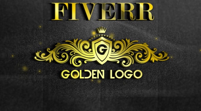 I will turn your logo in 3d gold sign