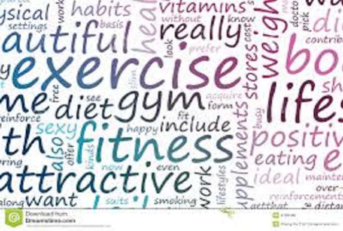 I will write article for you about health and fitness