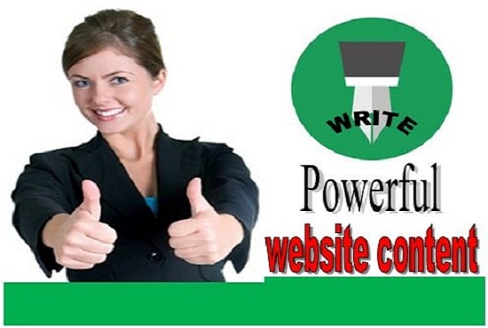 I will write powerful website content