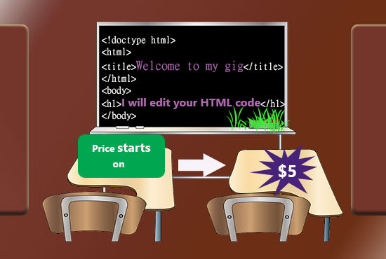 I will write your html code and make it mobile friendly