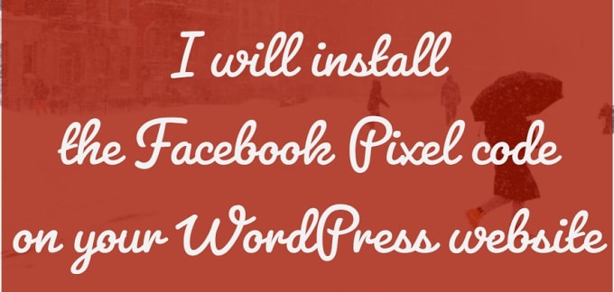 I will add facebook pixel on your wordpress website