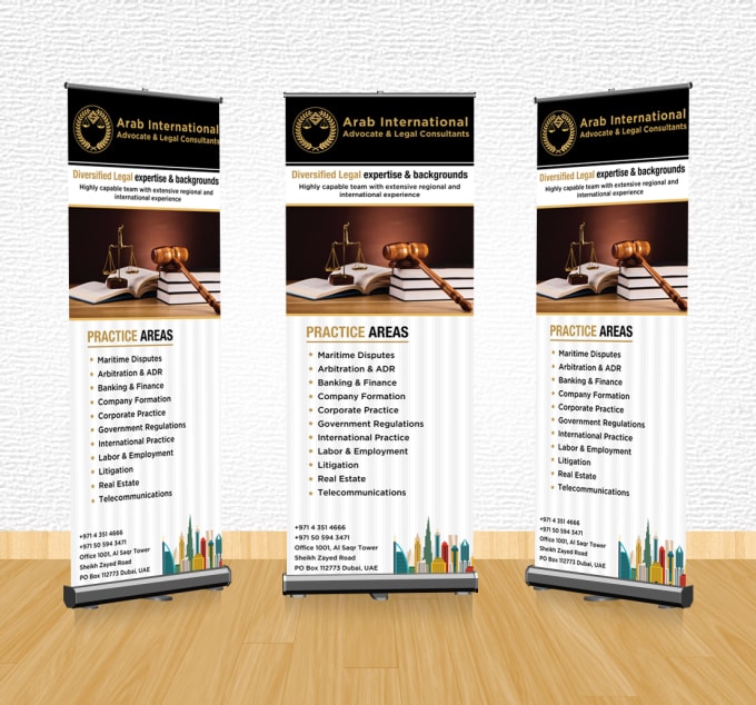 I will banner and rollup for your brand