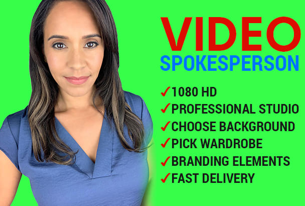 I will be your green screen video spokesperson