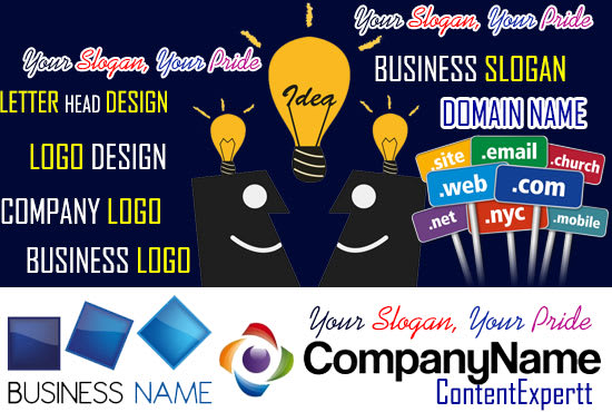 I will brainstorm 10 Business names, Slogans,Domain Name, with LOGO