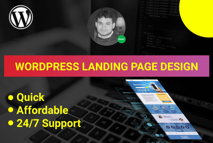 I will build responsive landing page design