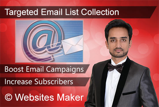 I will collect active email lists for targeted business