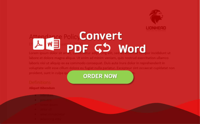 I will convert your word document into a PDF both ways