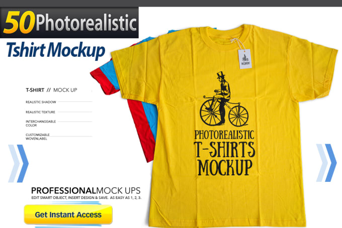 I will create 50 Customizable Tshirt Mockup Designs for you