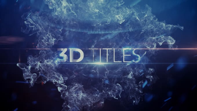 I will create a custom video animation with visual effects and 3d