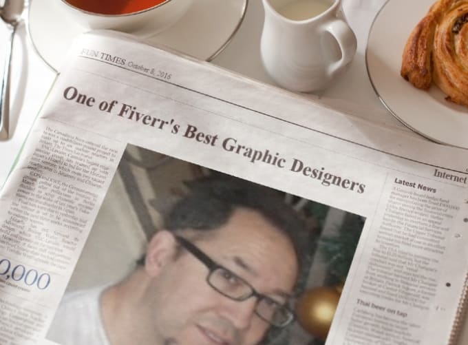 I will create a fake newspaper article with your photo