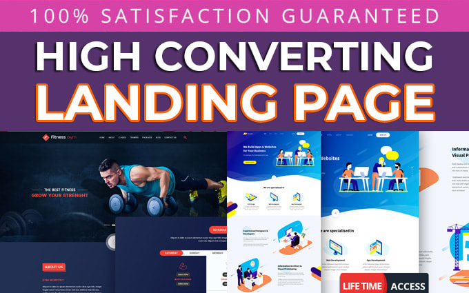 I will create a responsive landing page or sales page design