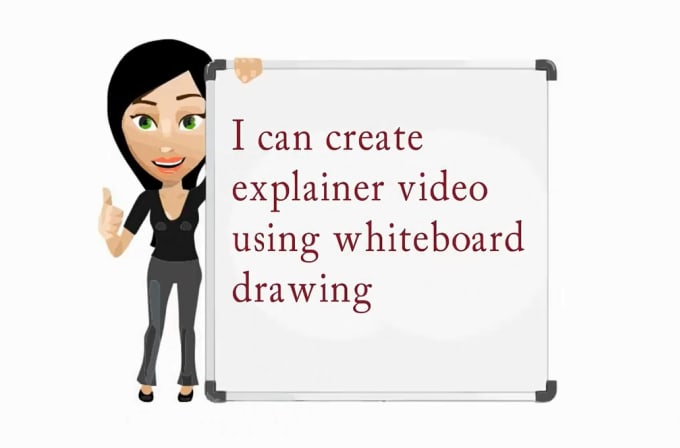 I will create a unique   whiteboard animation video
