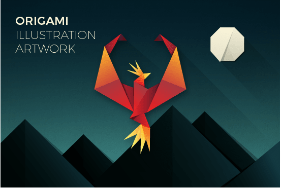 I will create an origami illustration