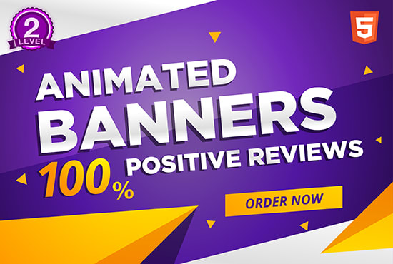 I will create animated gif, flash or HTML 5 banners for you