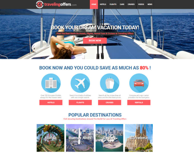 I will create automated travel website for passive income earnings