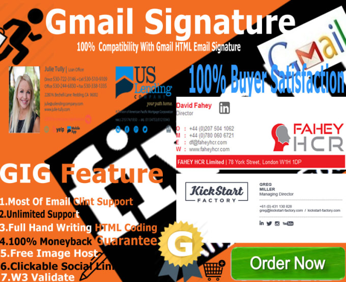 I will create  Awesome Gmail Signature