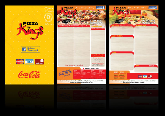 I will create creative menu design