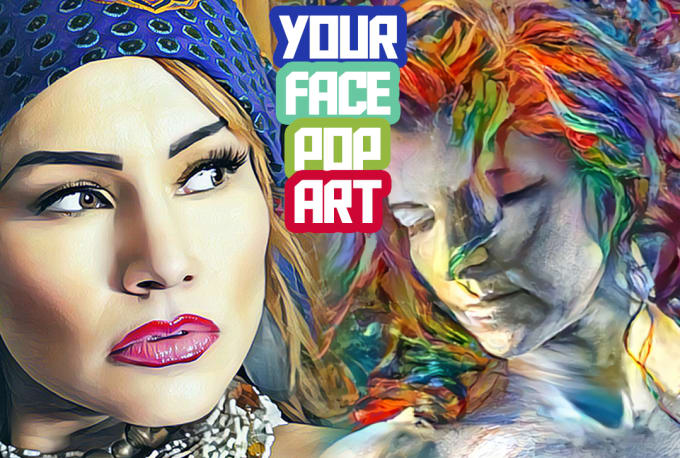 I will create digital pop art painting of your picture