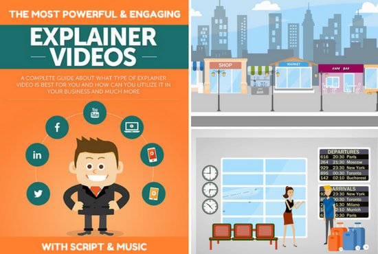 I will create engaging animated explainer video