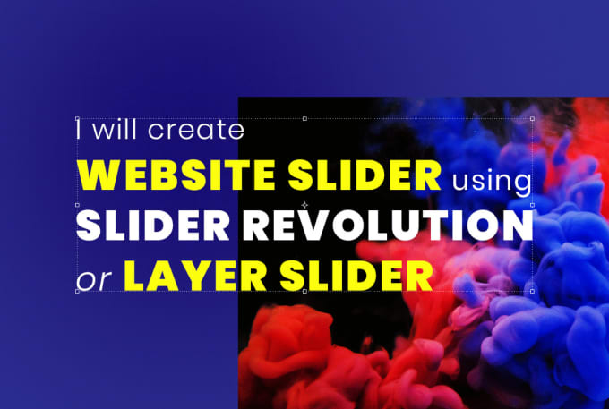 I will create header slider using slider revolution,  layer slider