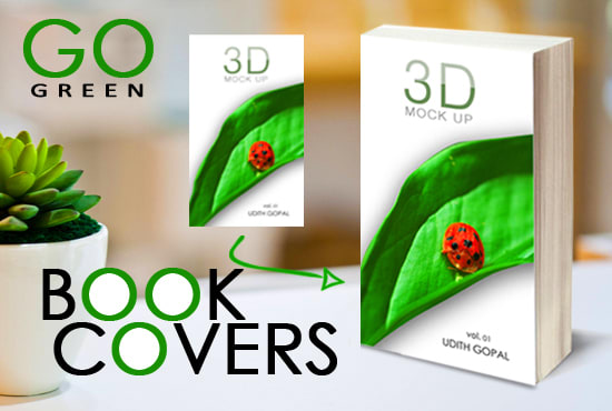 I will create print, ebook covers with 3d mock up