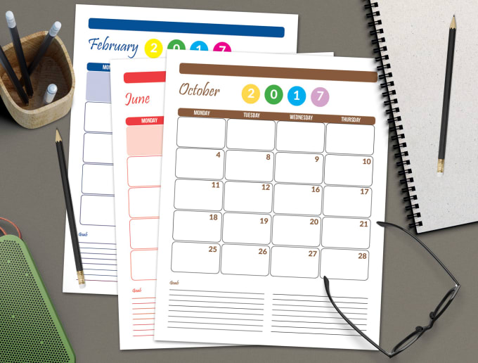 I will create Printable Planners for you