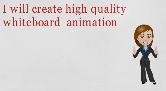 I will create professional whiteboard animation