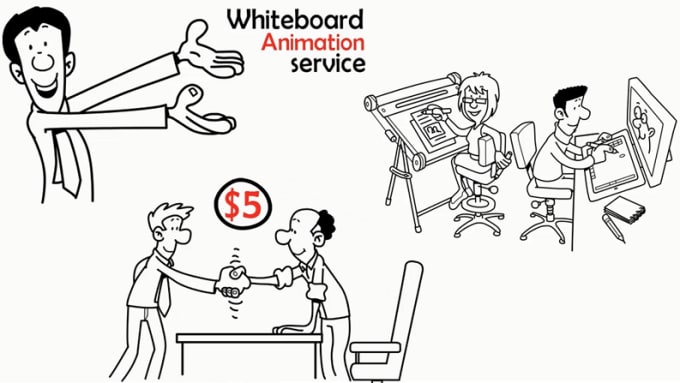 I will create professional whiteboard animation video