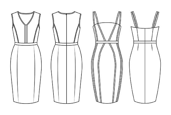 I will create technical fashion illustration, fashion flats, CAD